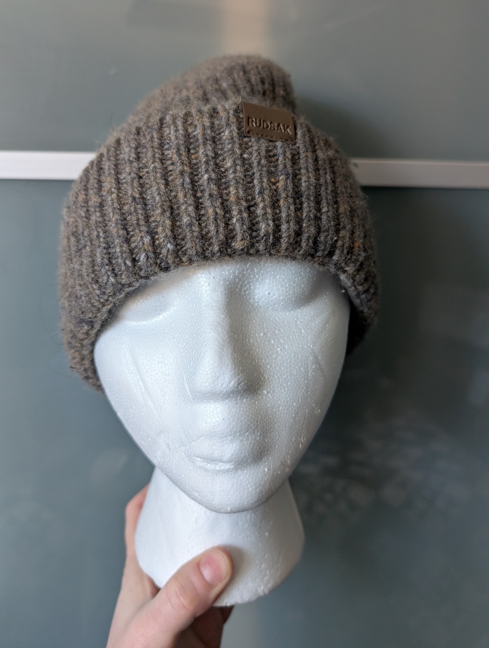 RUDSAK Heathered Brown Ribbed Cuff Beanie